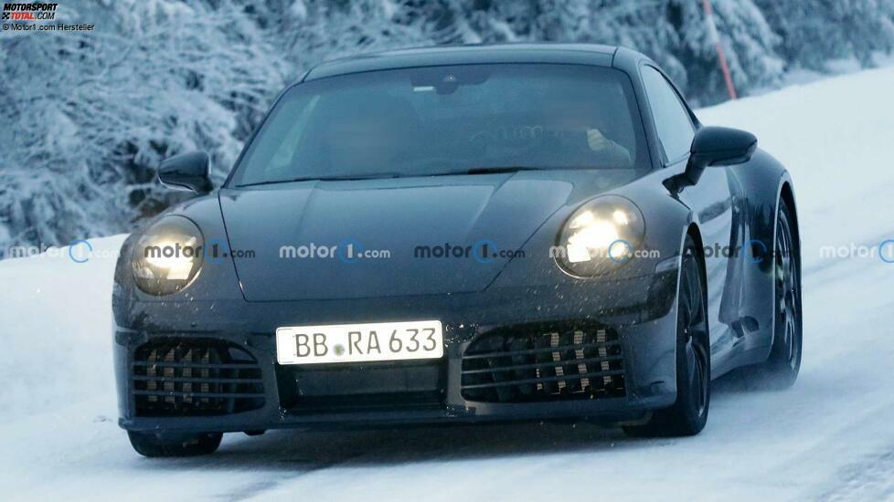 Porsche 911 (2024) als Erlkönig mit Facelift