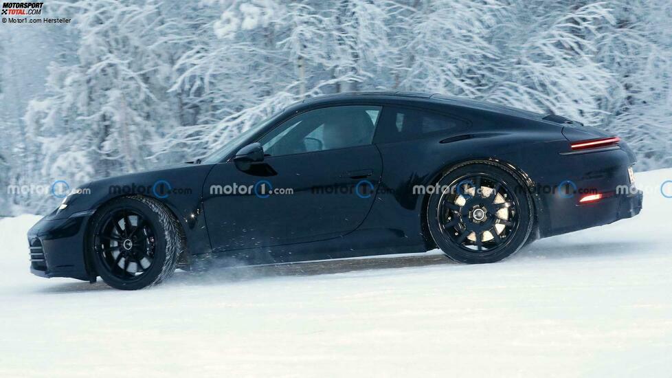 Porsche 911 (2024) als Erlkönig mit Facelift