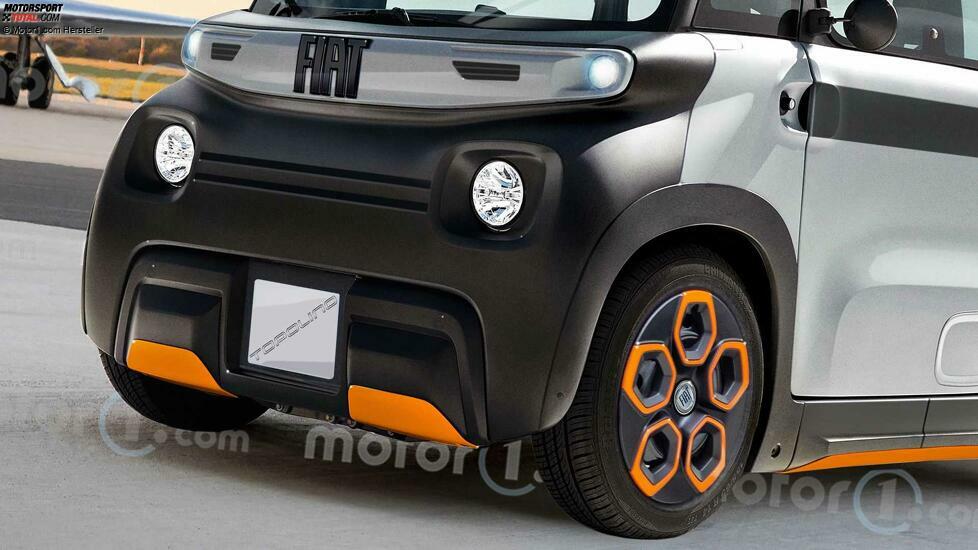 Fiat Topolino (2023) als inoffizielles Rendering von Motor1.com