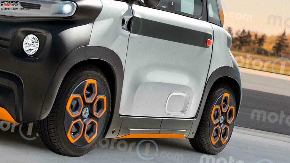 Fiat Topolino (2023) als inoffizielles Rendering von Motor1.com