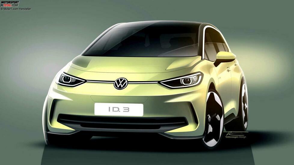 Teaser zum Facelift des Volkswagen ID.3 2023