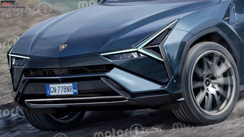 Lamborghini Electric Crossover (2028), der Render von Motor1.com
