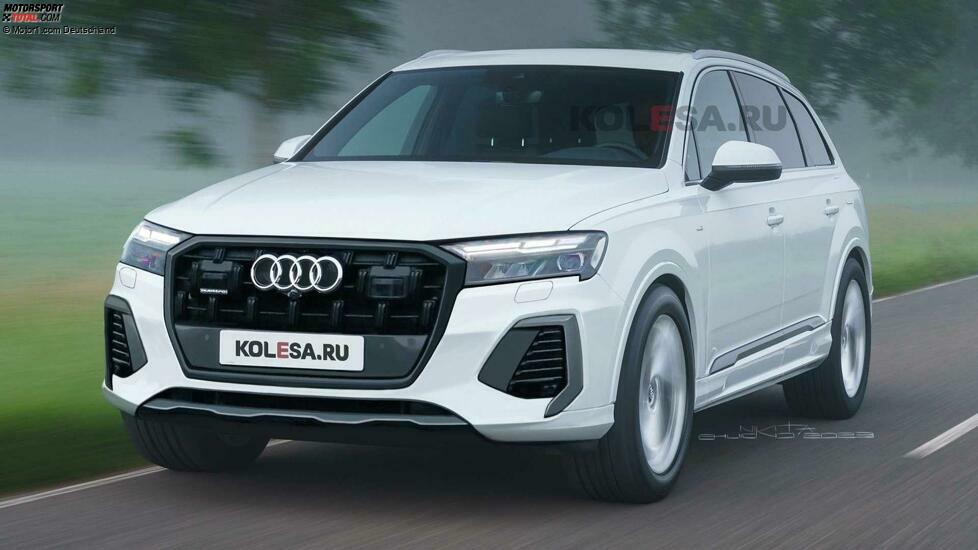 2024 Audi Q7 facelift rendering