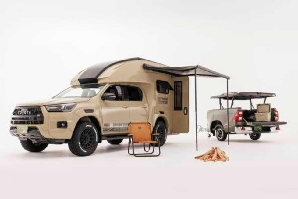 Dieser Offroad-Camper-Umbau auf Toyota-Hilux-Basis wirkt ungewöhnlich luxuriös: Hierzulande dürfte er allerdings schwierig zu bekommen sein