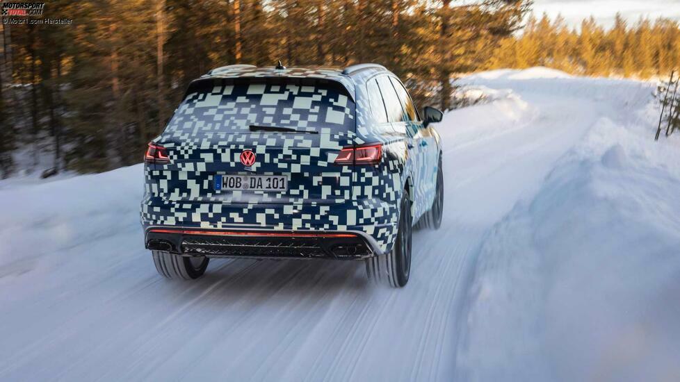 VW Touareg (2023) zeigt sich mit Facelift auf Teaserbildern
