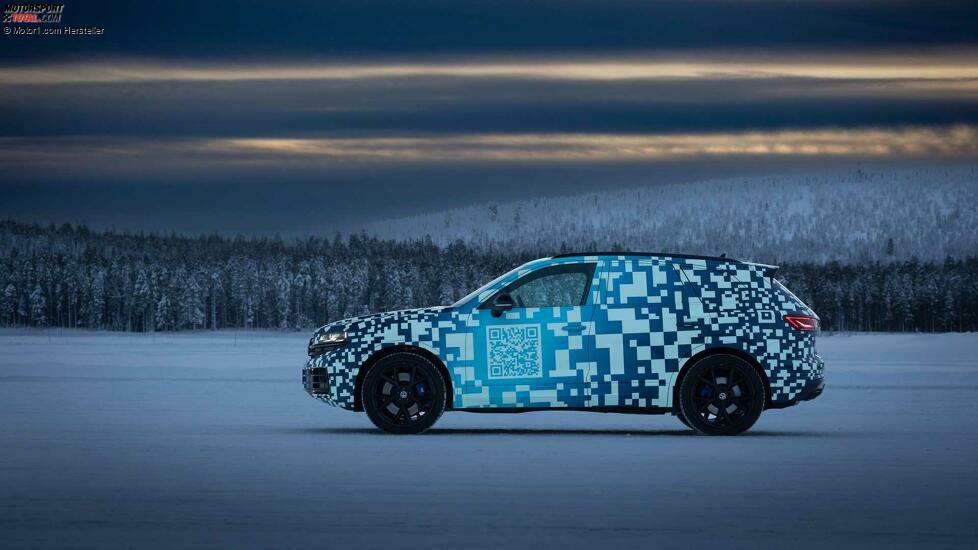 VW Touareg (2023) zeigt sich mit Facelift auf Teaserbildern