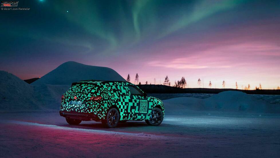 VW Touareg (2023) zeigt sich mit Facelift auf Teaserbildern