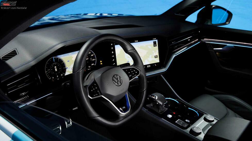 VW Touareg (2023) zeigt sich mit Facelift auf Teaserbildern