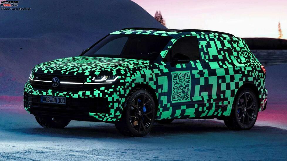 VW Touareg (2023) zeigt sich mit Facelift auf Teaserbildern