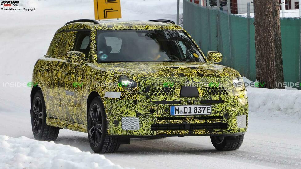 Mini Countryman Elektroversion als Erlkönig
