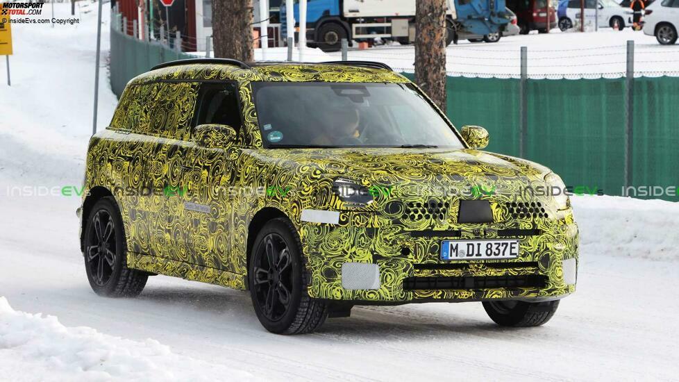 Mini Countryman Elektroversion als Erlkönig