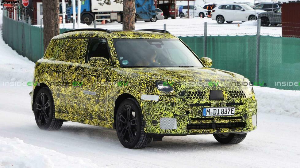 Mini Countryman Elektroversion als Erlkönig