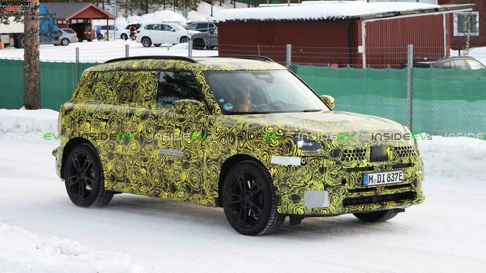 Mini Countryman Elektroversion als Erlkönig