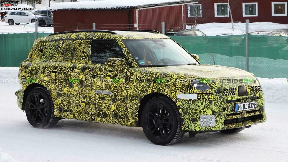Mini Countryman Elektroversion als Erlkönig
