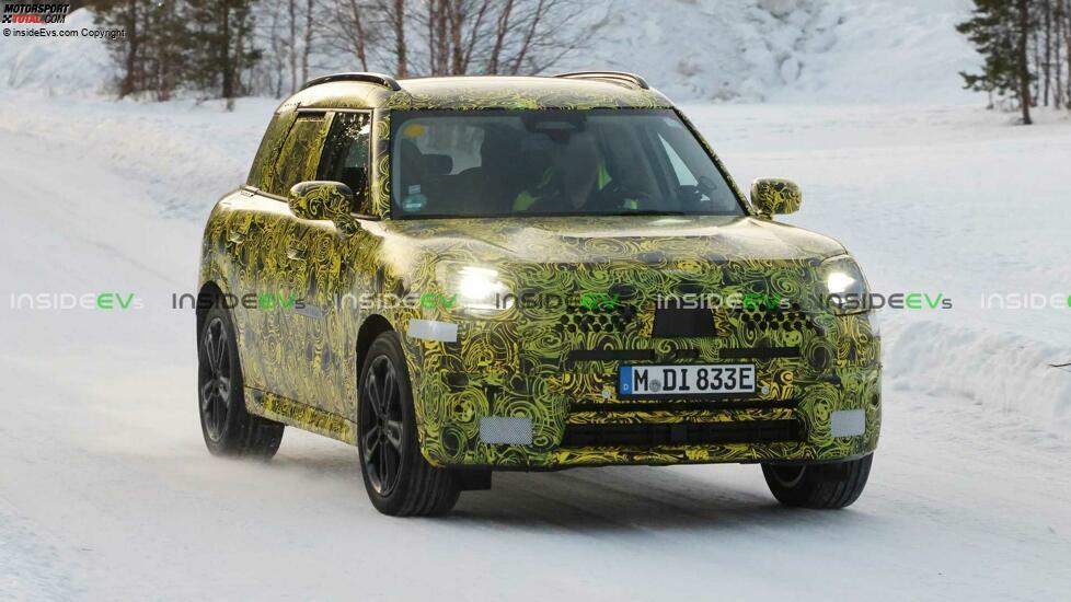 Mini Countryman Elektroversion als Erlkönig