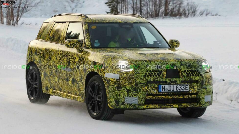 Mini Countryman Elektroversion als Erlkönig