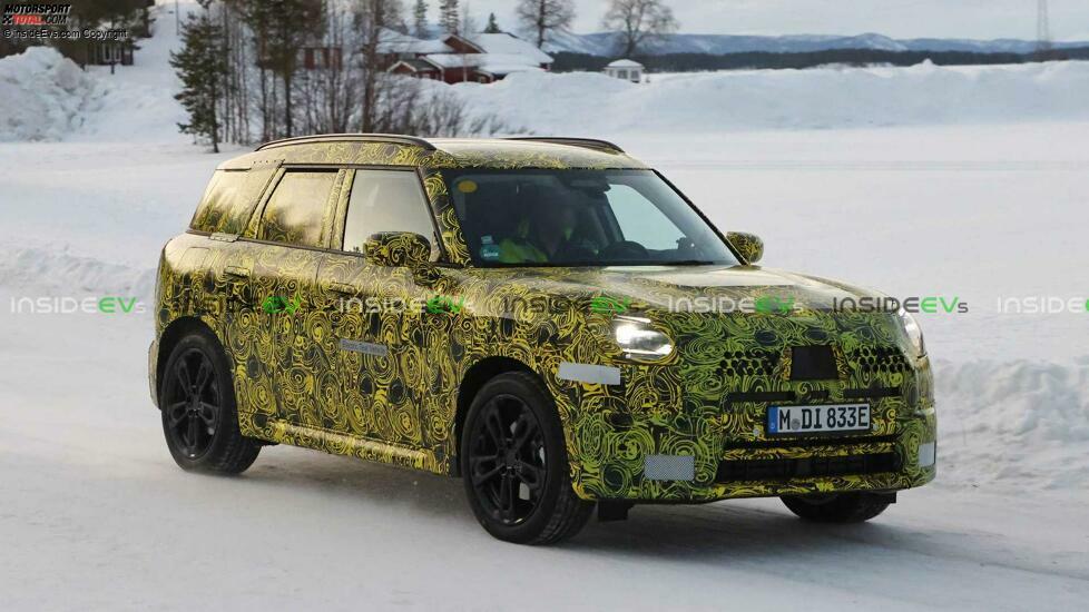 Mini Countryman Elektroversion als Erlkönig