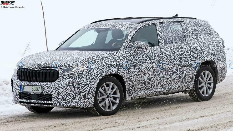 Skoda Kodiaq (2024) der nächsten Generation als Erlkönig