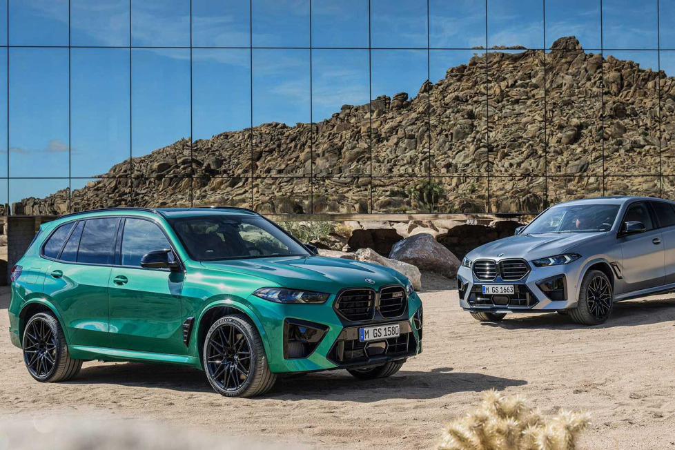 BMWs große Performance-SUVs kriegen einen elektrifizierten V8-Motor und ein neues Infotainment: Außerdem sehen sie endlich mal besser aus als vorher