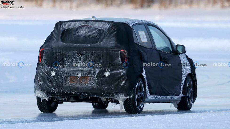 Kia Picanto (2023) mit Facelift als Erlkönig