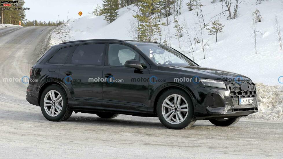 Audi Q7 (2024) mit Facelift als Erlkönig