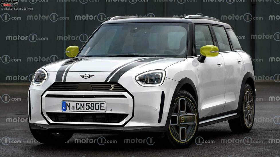 Neuer Mini Countryman (2023) im Rendering von Motor1.com