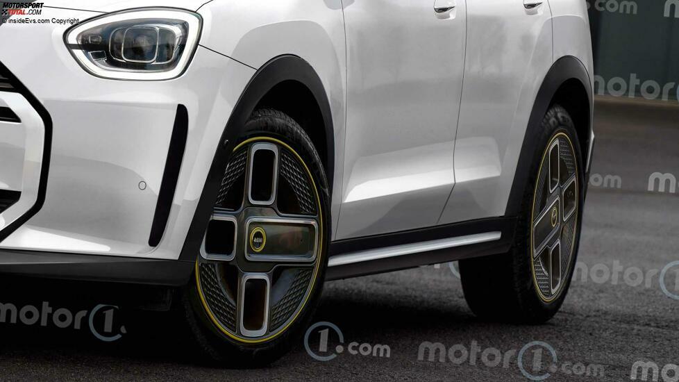Neuer Mini Countryman (2023) im Rendering von Motor1.com