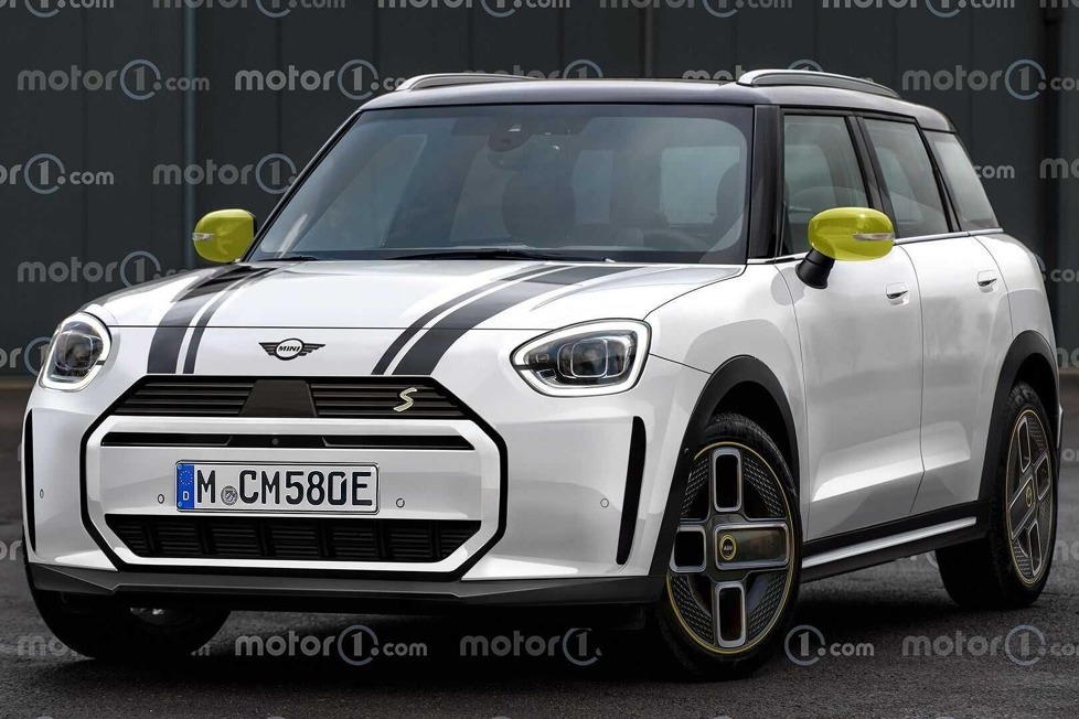 Er wird der größte Mini aller Zeiten und durch die Verwandtschaft zum BMW X1 auch elektrisch ...
