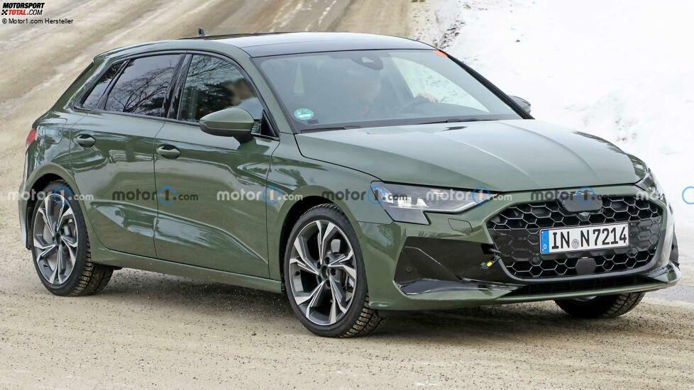 Audi A3 Sportback Facelift (2023) fast ohne Tarnung erwischt
