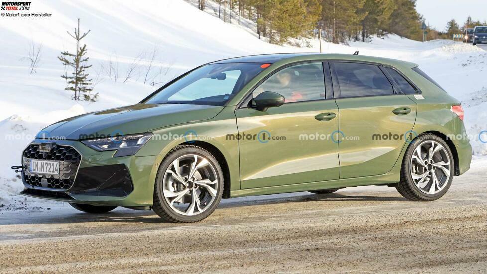 Audi A3 Sportback Facelift (2023) fast ohne Tarnung erwischt