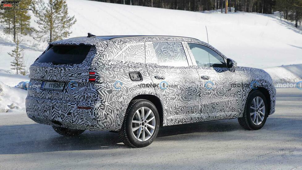 Neuer Skoda Kodiaq bei Wintertests im März 2023