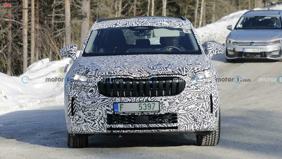 Neuer Skoda Kodiaq bei Wintertests im März 2023