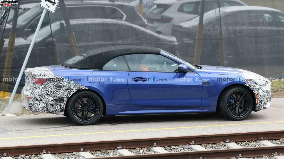 BMW 4er Cabrio Facelift (2023) auf ersten Erlkönigfotos