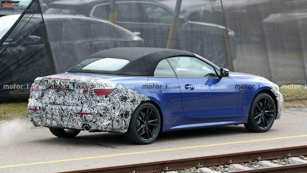 BMW 4er Cabrio Facelift (2023) auf ersten Erlkönigfotos