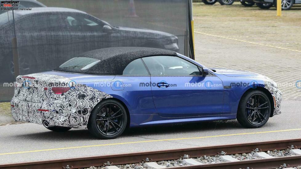 BMW 4er Cabrio Facelift (2023) auf ersten Erlkönigfotos