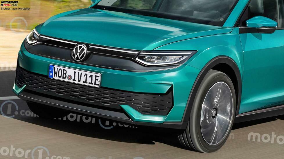 Volkswagen ID.2 x als Rendering von Motor1.com