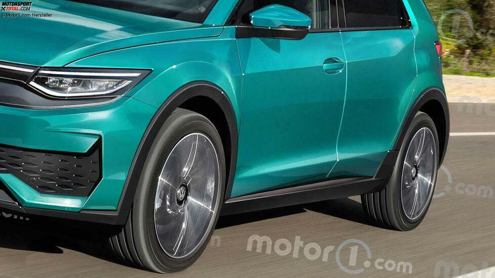 Volkswagen ID.2 x als Rendering von Motor1.com