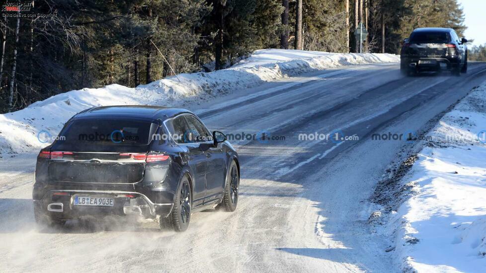 Porsche Macan EV (2024) Erlkönigaufnahmen vom Innenraum