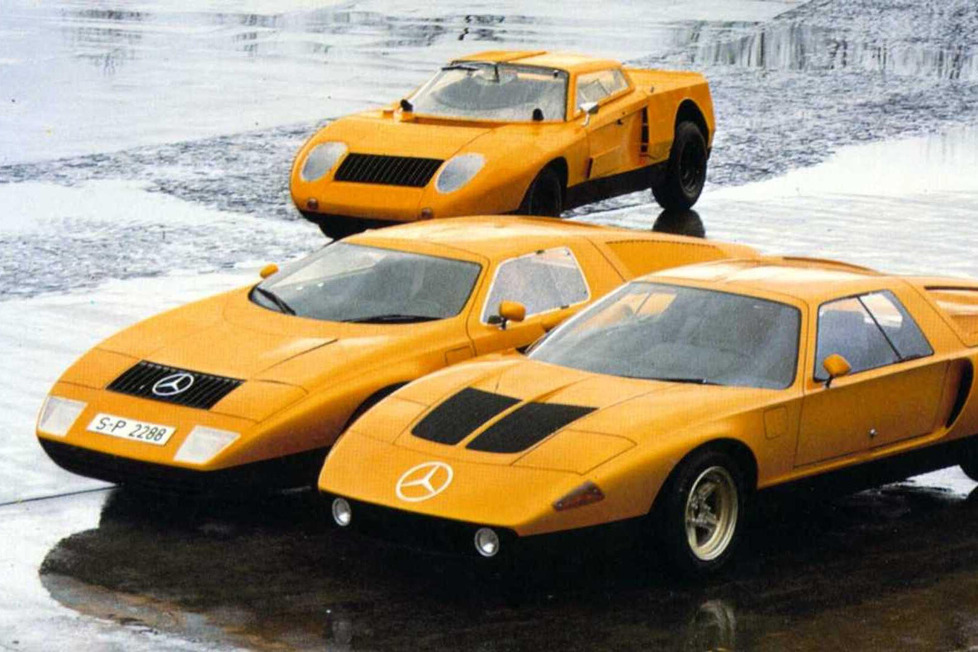 1969, also vor mehr als 50 Jahren, sorgte der Mercedes C 111 auf der IAA mit Keilform und Wankelmotor für Erstaunen