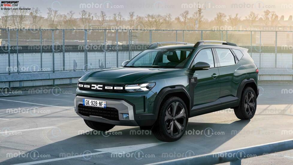 Dacia Duster (2024) als Rendering von Motor1.com