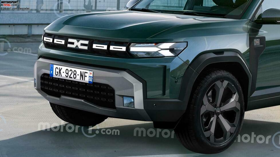 Dacia Duster (2024) als Rendering von Motor1.com