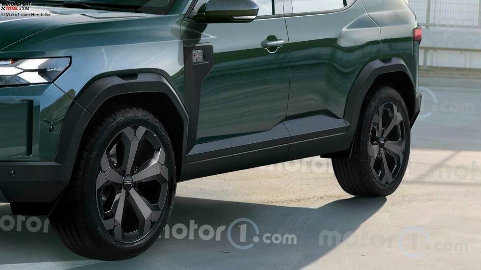 Neuer Dacia Duster (2024) nach Erlkönigfotos im Rendering