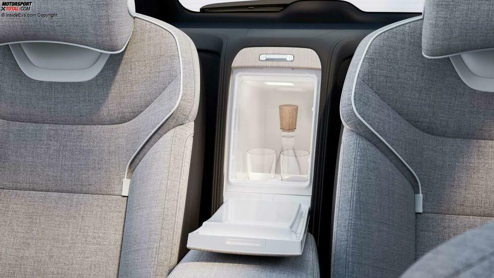 Volvo EX90 Excellence: Kühlschrank für Sekt oder Selters