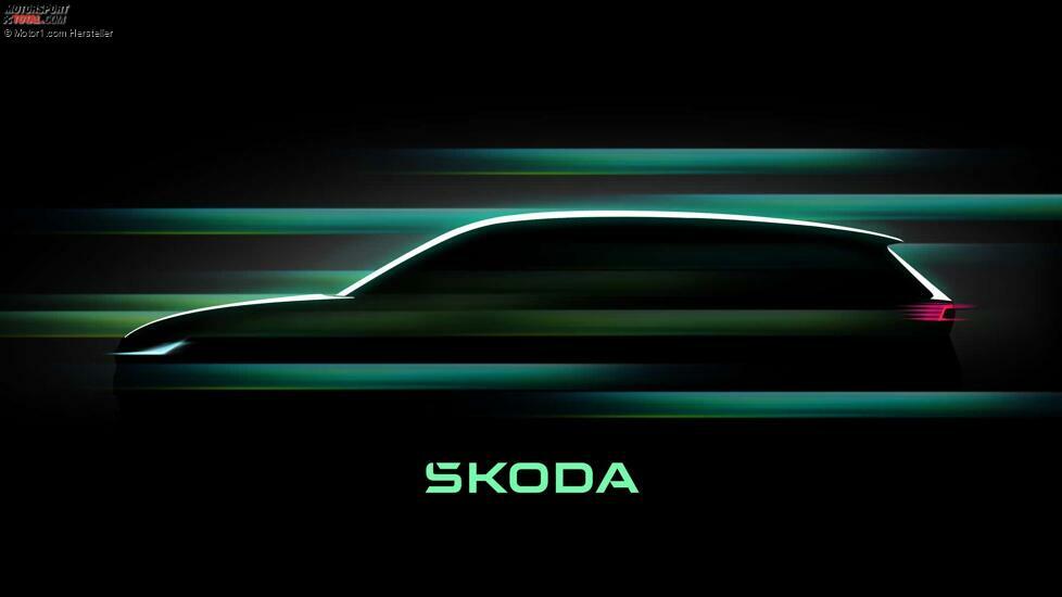 Skoda Superb (2024) als erster Teaser