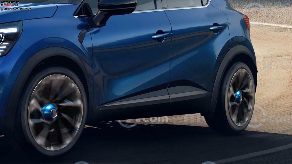 Renault Captur restyling (2023), il render di Motor1.com