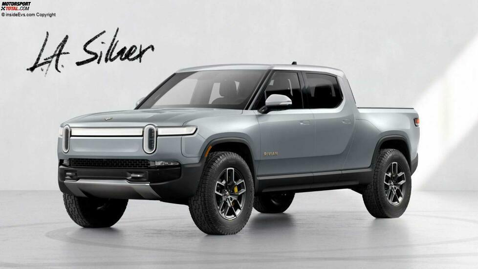 Rivian R1T La Silber