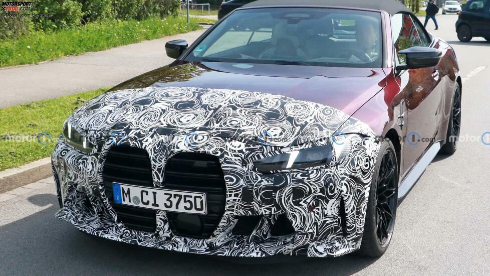 BMW M4 Cabrio (2023) mit Facelift als Erlkönig