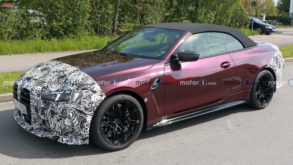 BMW M4 Cabrio (2023) mit Facelift als Erlkönig