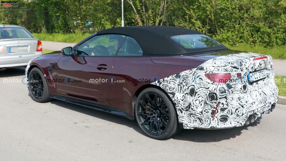 BMW M4 Cabrio (2023) mit Facelift als Erlkönig