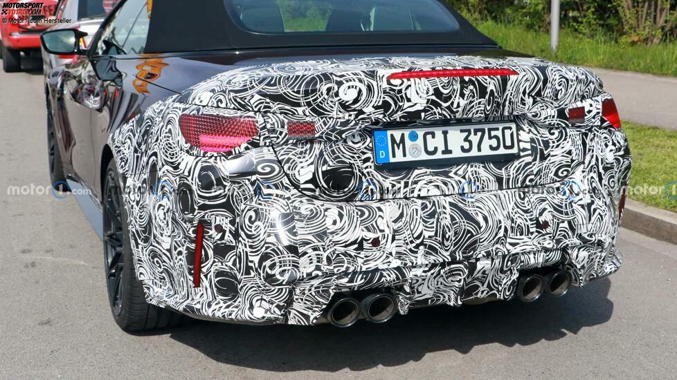 BMW M4 Cabrio (2023) mit Facelift als Erlkönig